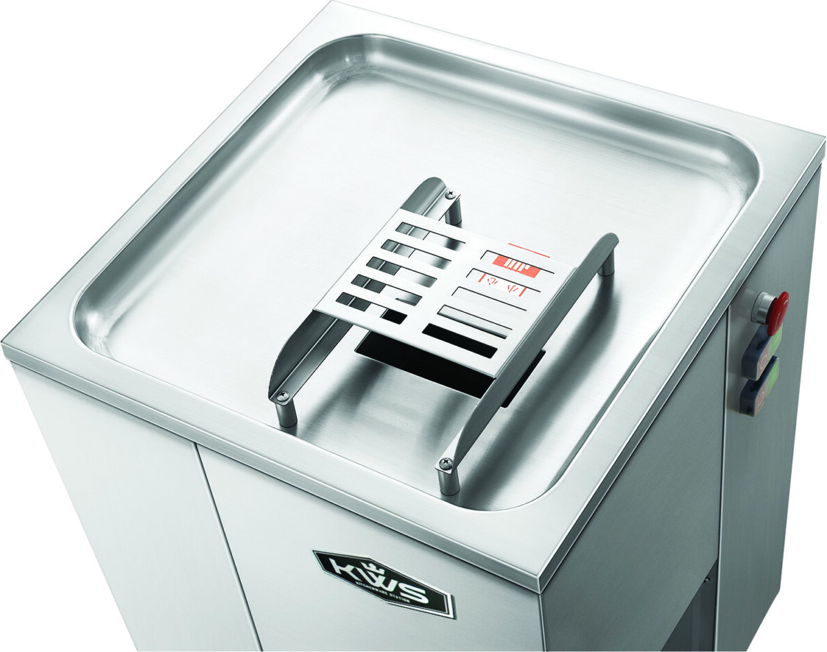 PS-93 fresh meat slicer top detail
