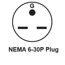 NEMA 6-30P Plug